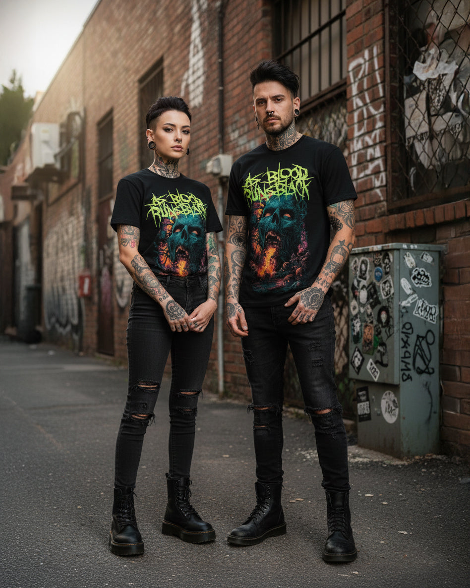 Fire Skull - T-Shirt